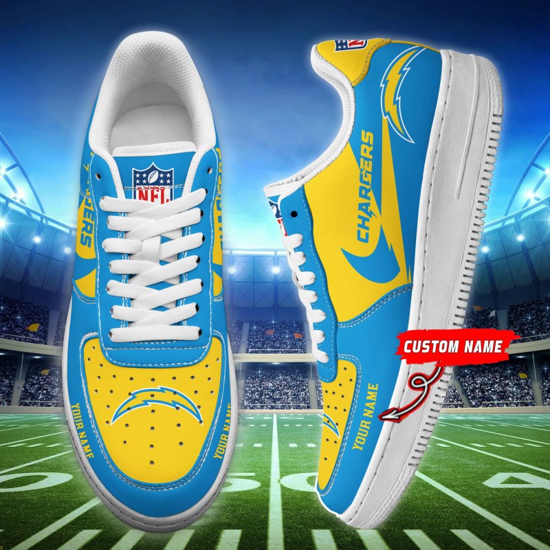 Los Angeles Chargers Personalized AF1 Shoes