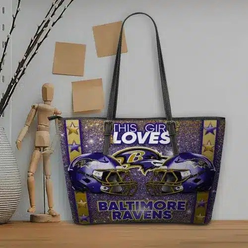 Baltimore Ravens Women Leather Tote Hand Bag BB94