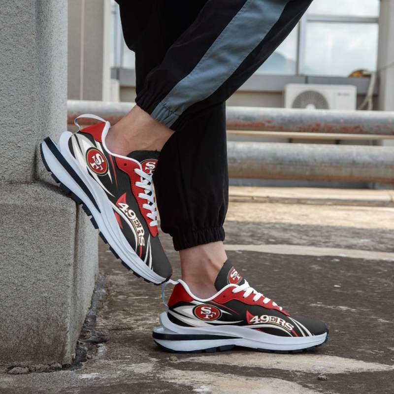 San Francisco 49ers Sport Running HF Sneakers Back View