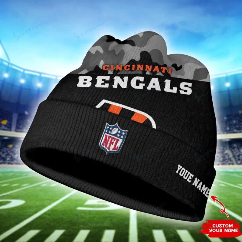 Cincinnati Bengals Personalized Wool Beanie