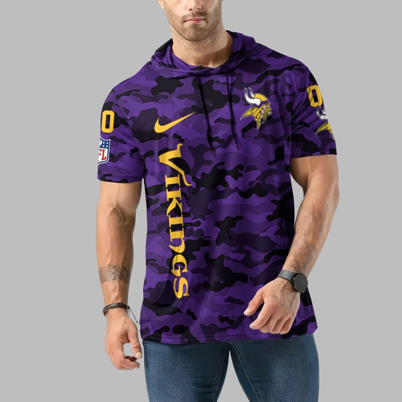 Minnesota Vikings Camo Hoodie Front