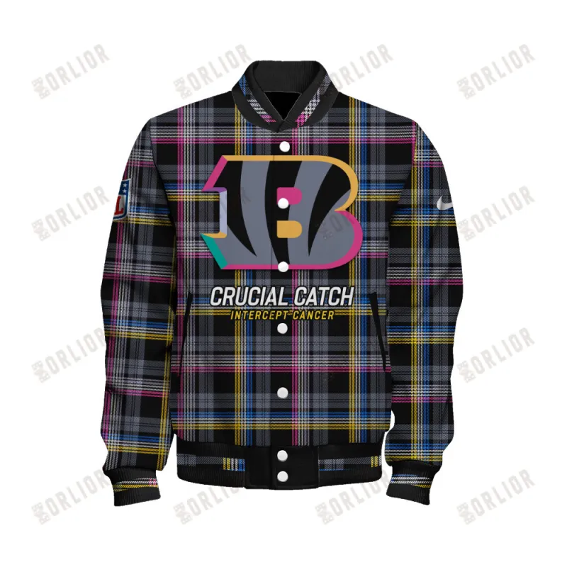 Cincinnati Bengals Personalized Unisex Varsity Jacket