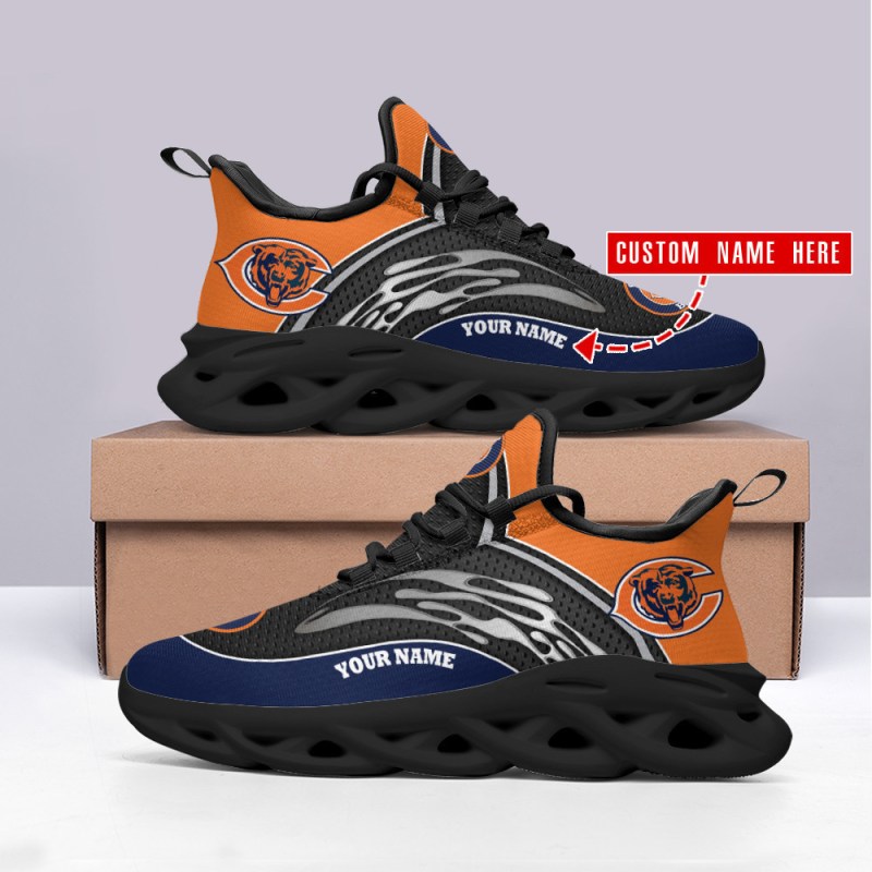 Chicago Bears Personalized Yezy Running Sneakers