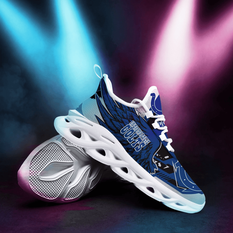 Indianapolis Colts Yezy Running Sneakers Top View