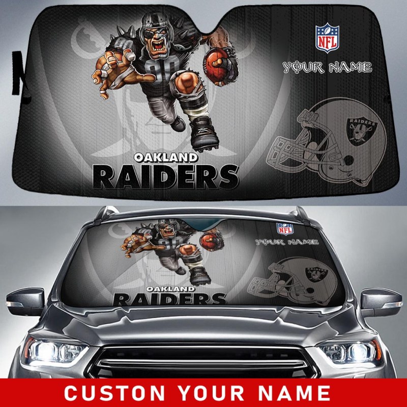 Las Vegas Raiders Personalized Auto Sun Shade