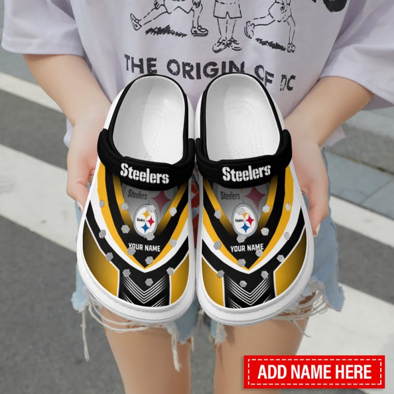 Pittsburgh Steelers Personalized Limited Clog - Side View