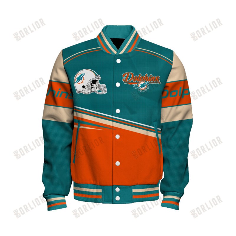 Miami Dolphins Personalized Jacket Back View