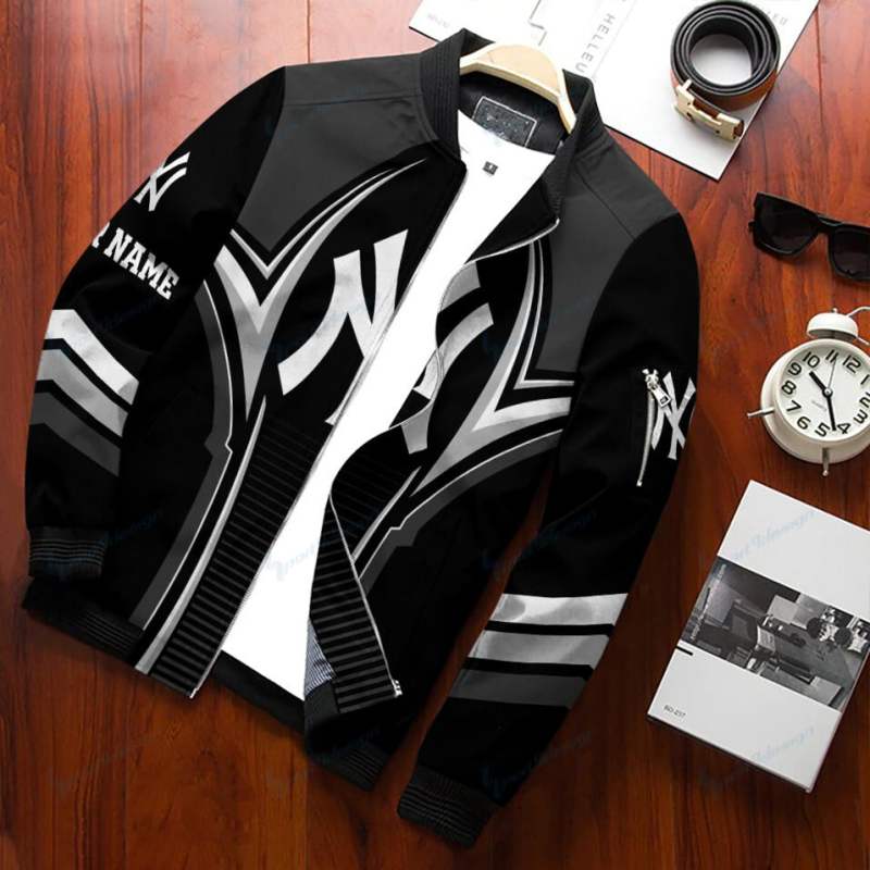 New York Yankees Personalized Bomber Jacket Image 2
