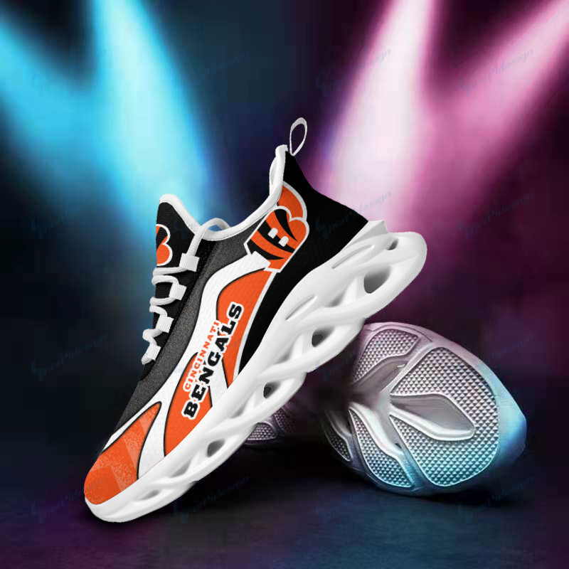 Cincinnati Bengals Yezy Running Sneakers Back View