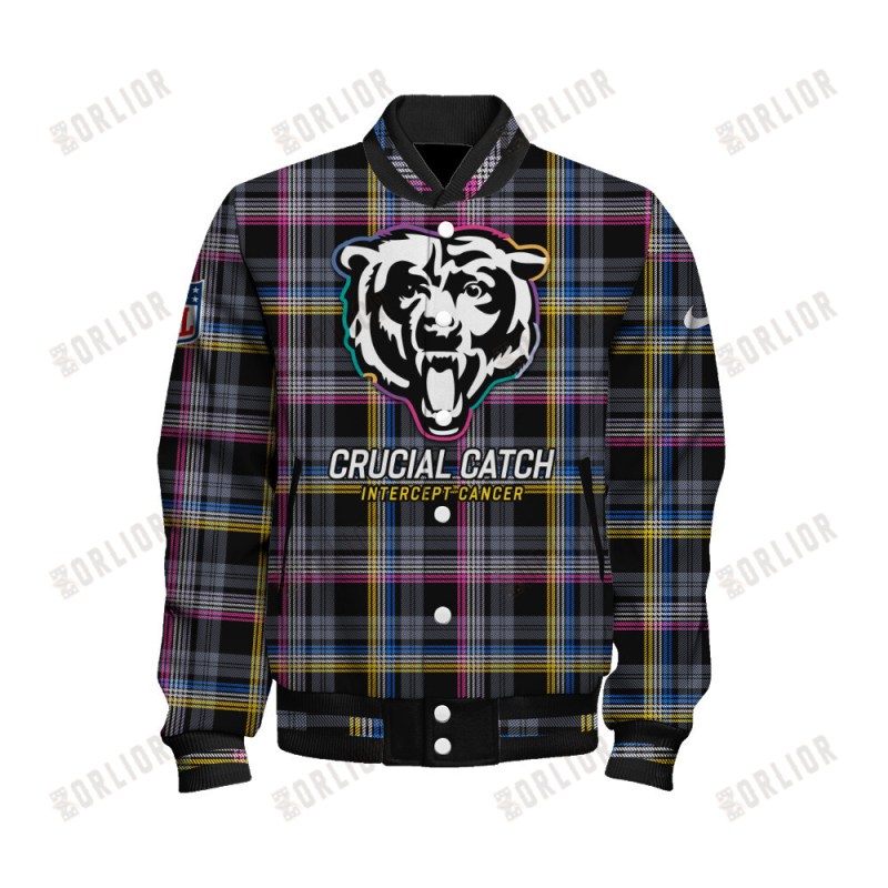 Chicago Bears Varsity Jacket Side View