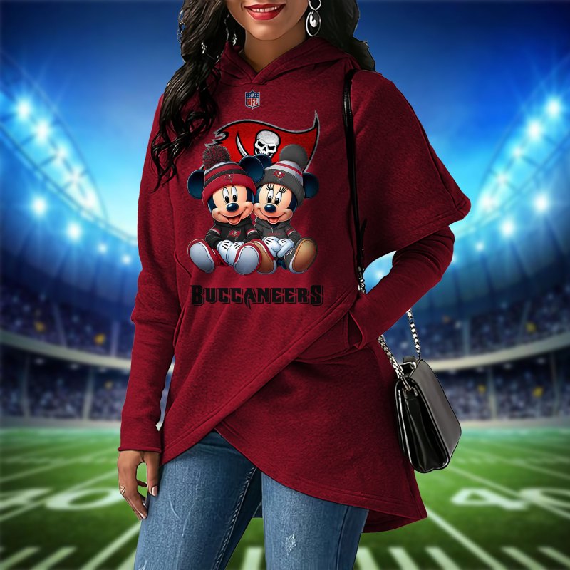 Tampa Bay Buccaneers Women Irregular Hoodie