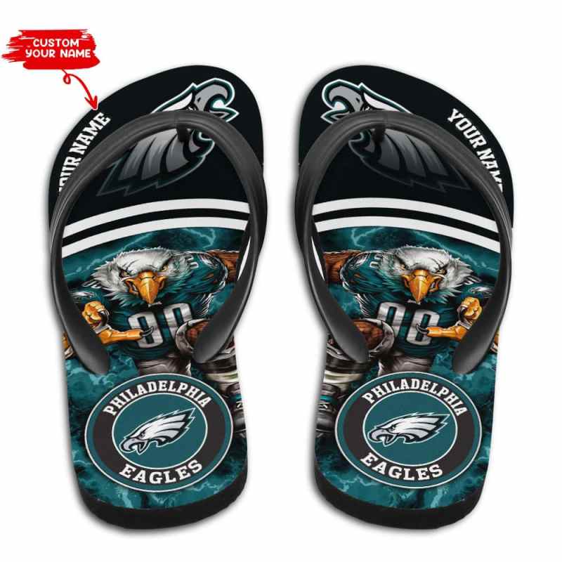 Philadelphia Eagles Personalized Summer Flip Flop