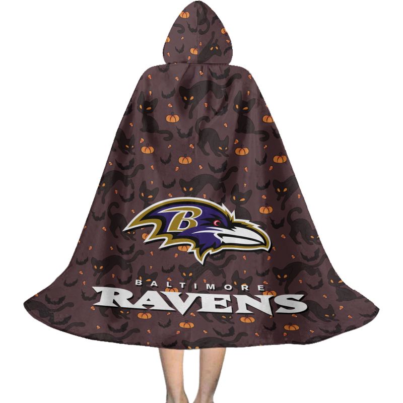 Baltimore Ravens Halloween Cloak - Back View