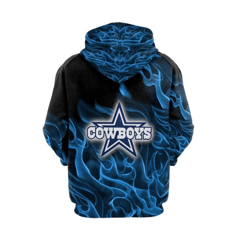Stylish Dallas Cowboys Fire Style Hoodie
