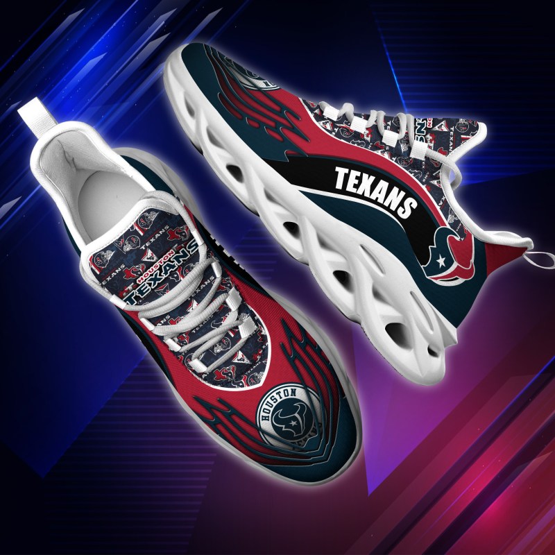Houston Texans Yezy Running Sneakers - Side View