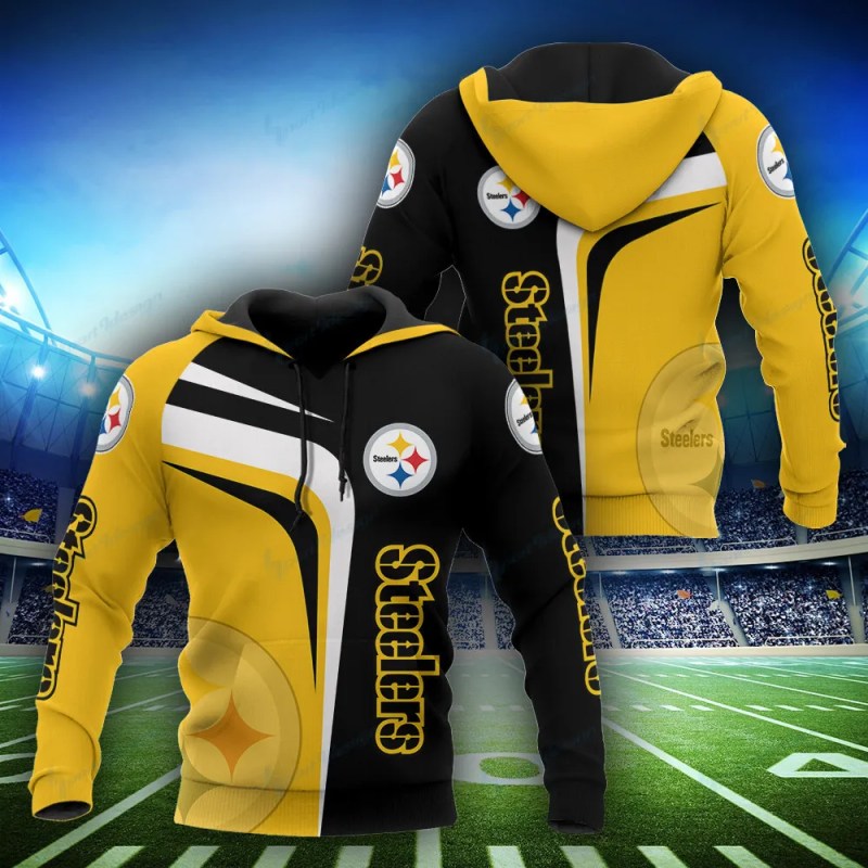 Pittsburgh Steelers Hoodie and Jogger Set - Back View