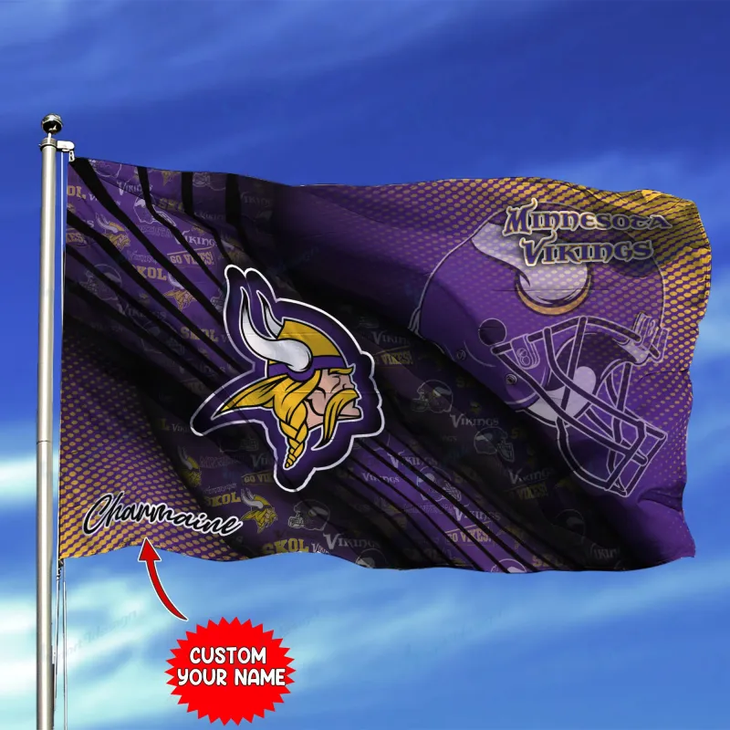 Minnesota Vikings Personalized Flag