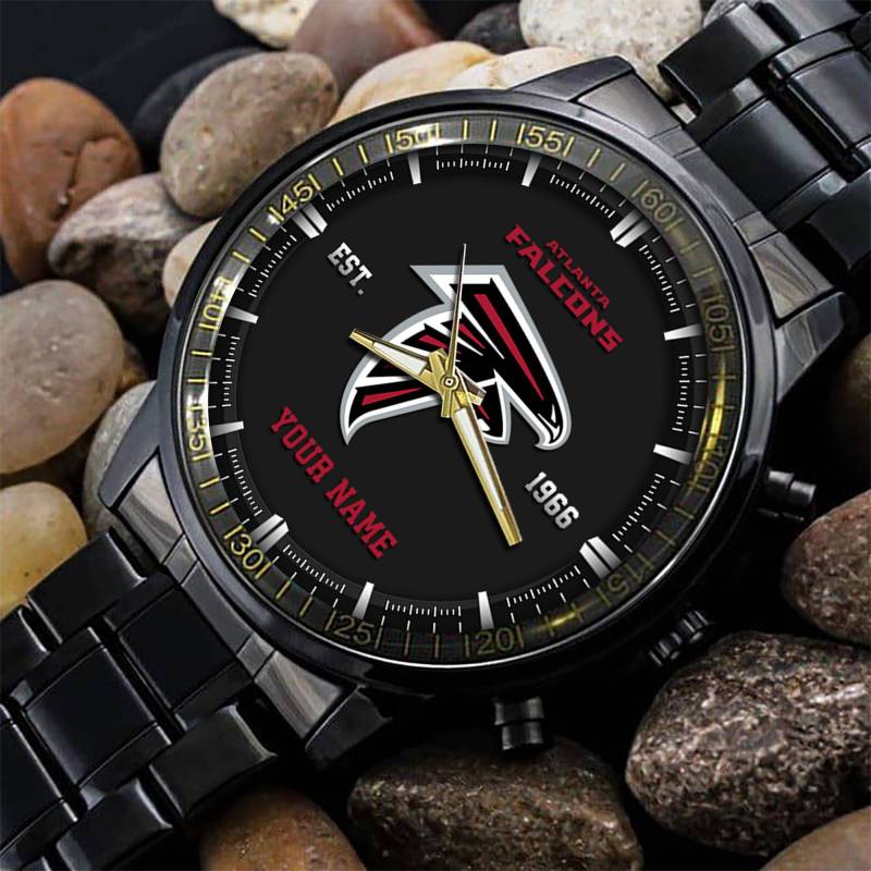 Atlanta Falcons Black Fashion Watch