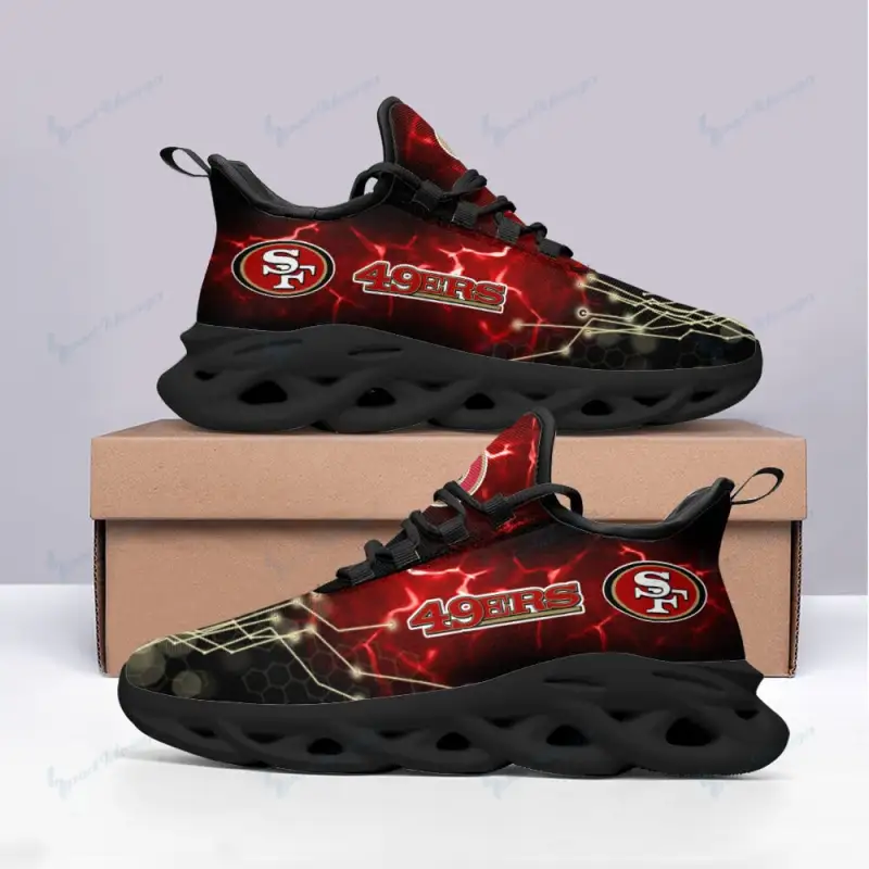 San Francisco 49ers Yezy Running Sneakers Image 1