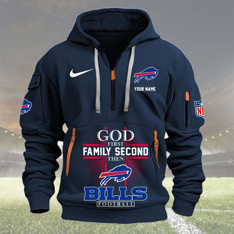 Navy Buffalo Bills Hoodie
