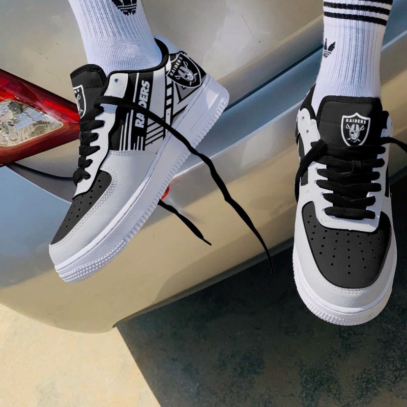Las Vegas Raiders AF1 Shoes - Back View