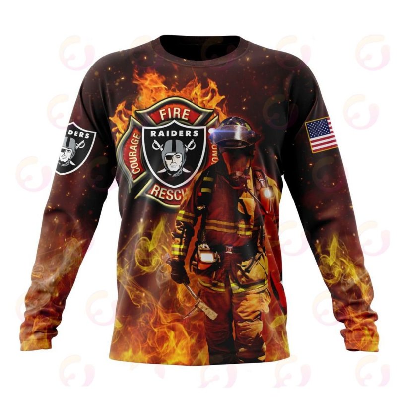 Las Vegas Raiders Honor Firefighters Hoodie