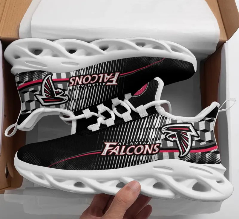 Atlanta Falcons Yezy Running Sneakers Close Up