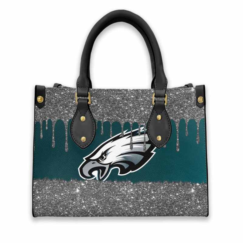 Philadelphia Eagles Personalized Leather Hand Bag