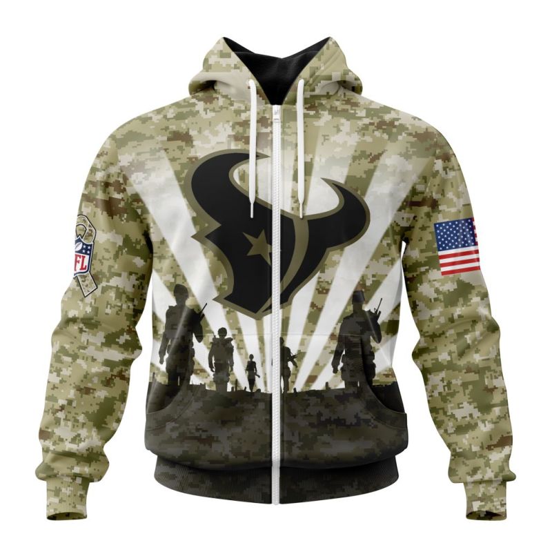 Houston Texans Zip Hoodie Front