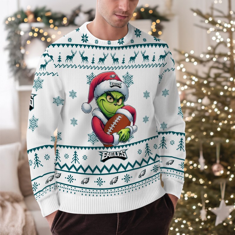 Philadelphia Eagles Ugly Christmas Sweater - Outdoor View 1