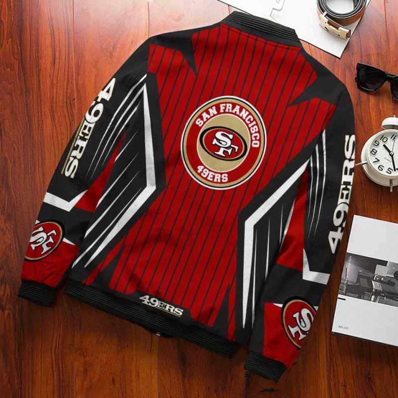 San Francisco 49ers Bomber Jacket Side View
