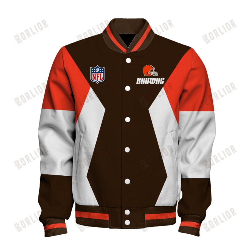 Cleveland Browns Varsity Jacket Front View