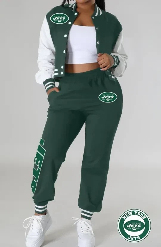 New York Jets Women’s Varsity Jacket Tracksuit