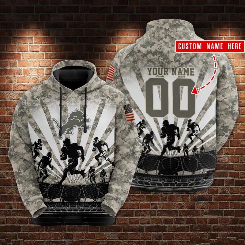 Detroit Lions Hoodie Design