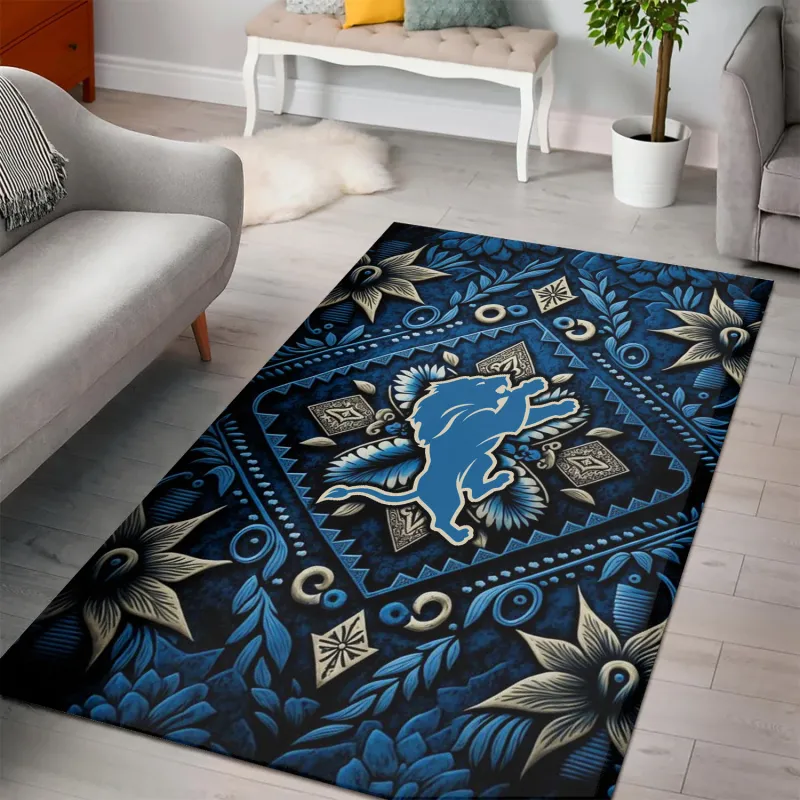 Detroit Lions Rectangle Rug