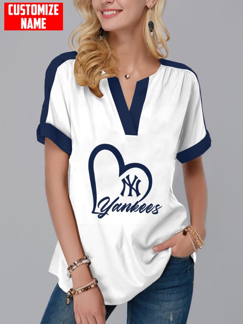 Houston Texans Personalized Fashion Short Sleeve V-Neck Shirt