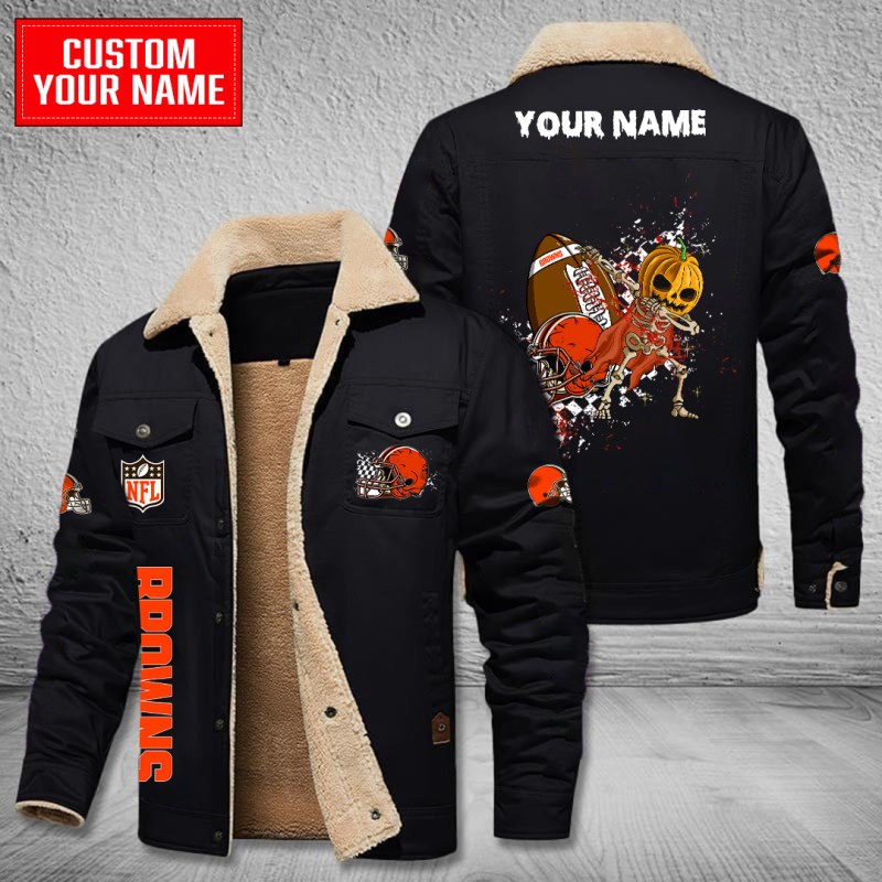 Cleveland Browns Bomber Jacket Black