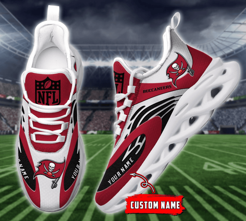 Tampa Bay Buccaneers Yezy Running Sneakers Side View