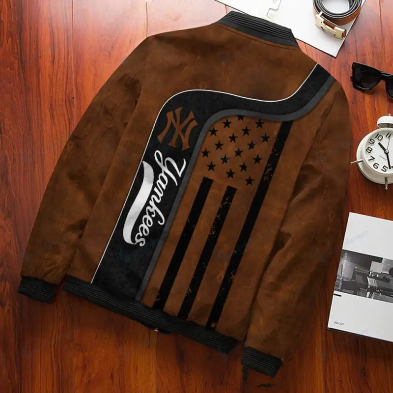 New York Yankees Bomber Jacket Back View