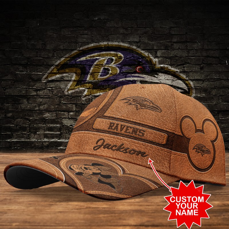 Baltimore Ravens Personalized Classic Cap Side