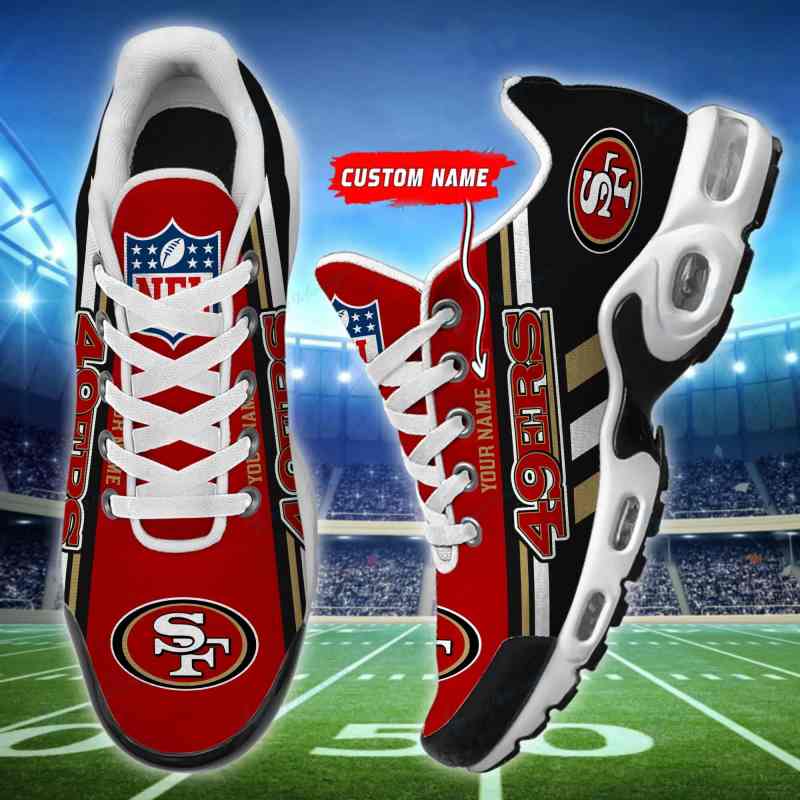 San Francisco 49ers Personalized Plus T-N Youth Sneakers