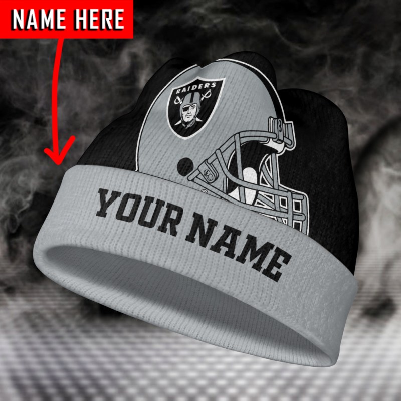 Las Vegas Raiders Personalized Wool Beanie - Image 1