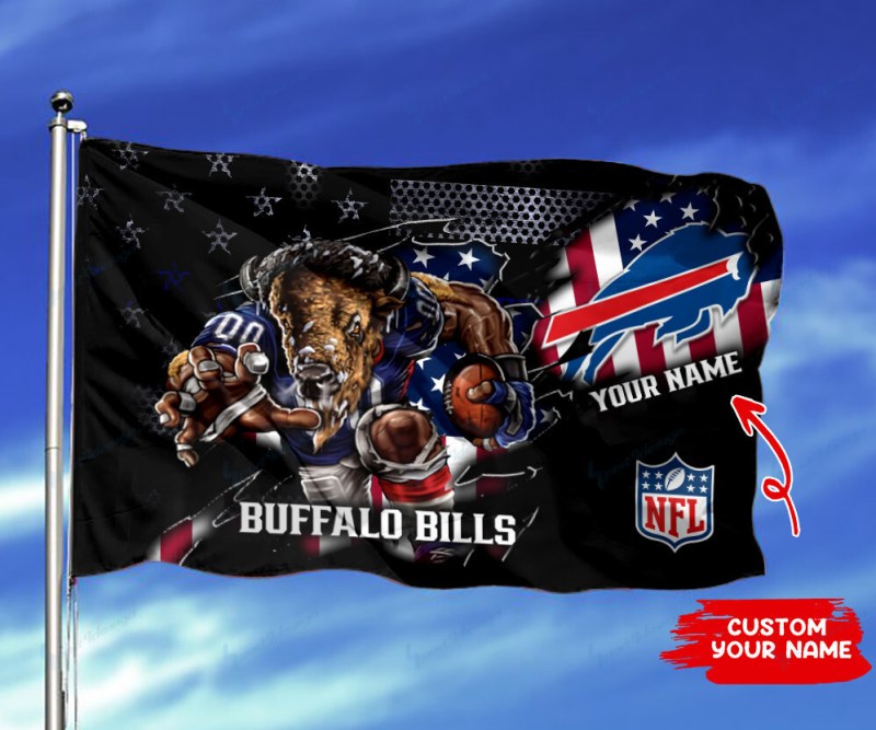Buffalo Bills Personalized Flag