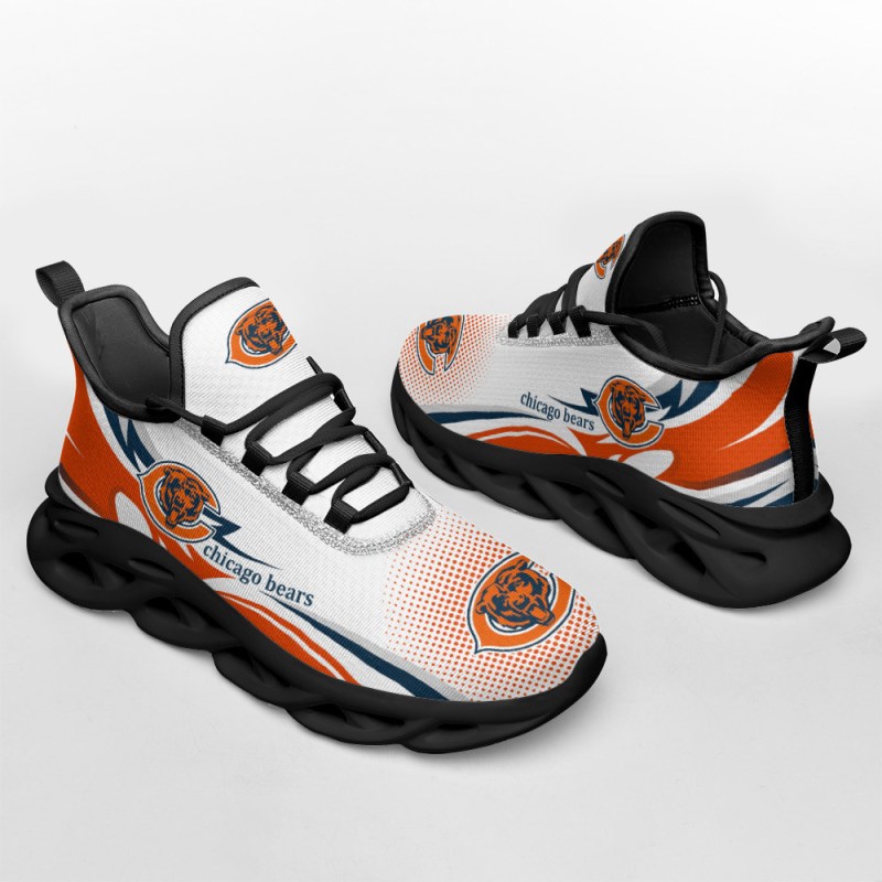 Chicago Bears Yezy Running Sneakers Side View