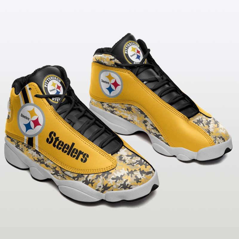 Pittsburgh Steelers Sneakers Side View