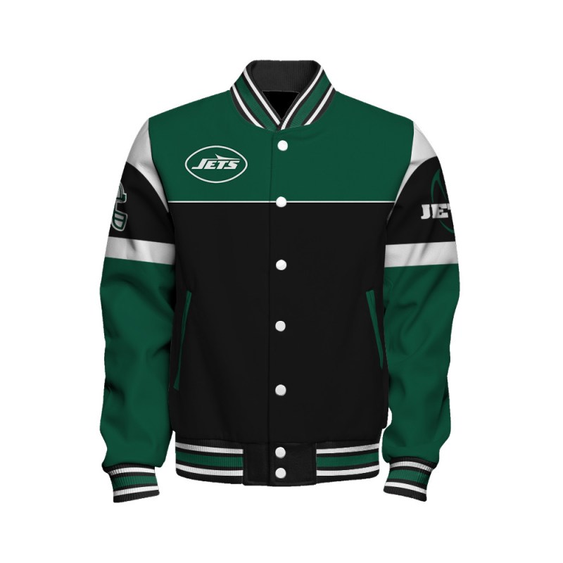 New York Jets Unisex Varsity Jacket Image 2