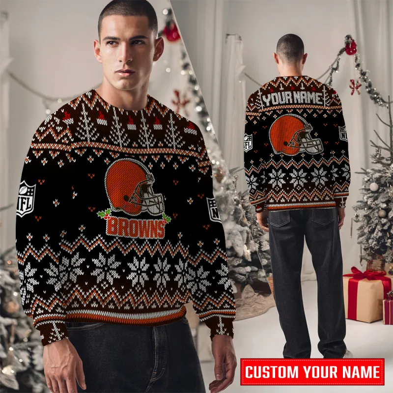 Cleveland Browns Premium Ugly Christmas Sweater - MKStudio