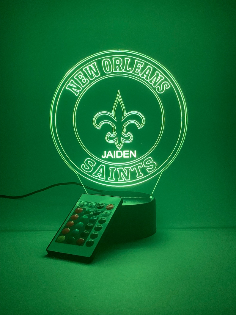 New Orleans Saints Light Up Lamp