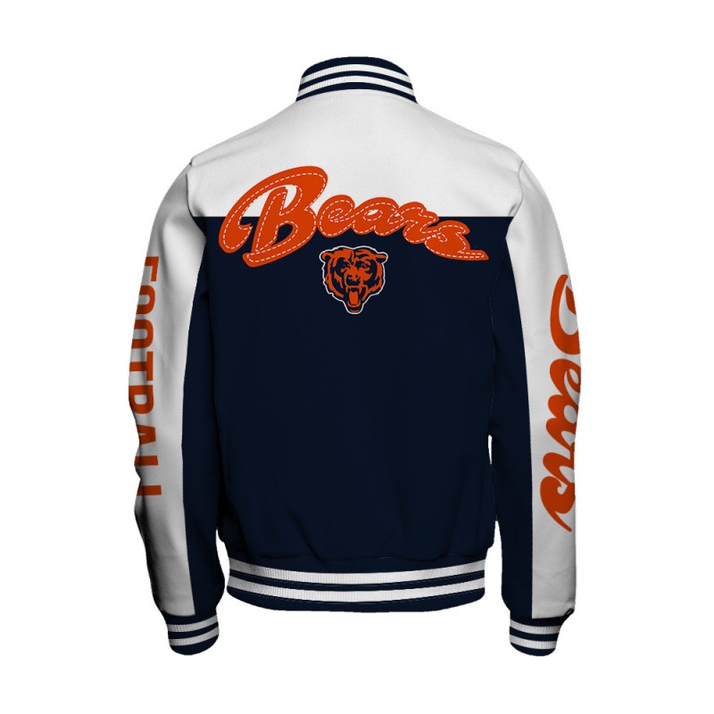 Chicago Bears Varsity Jacket Detail