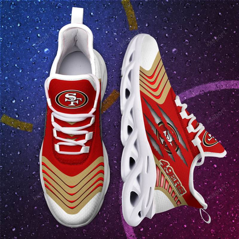 San Francisco 49ers Yezy Sneakers Side View